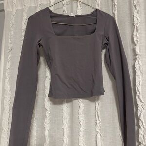 Long sleeved gray garage shirt